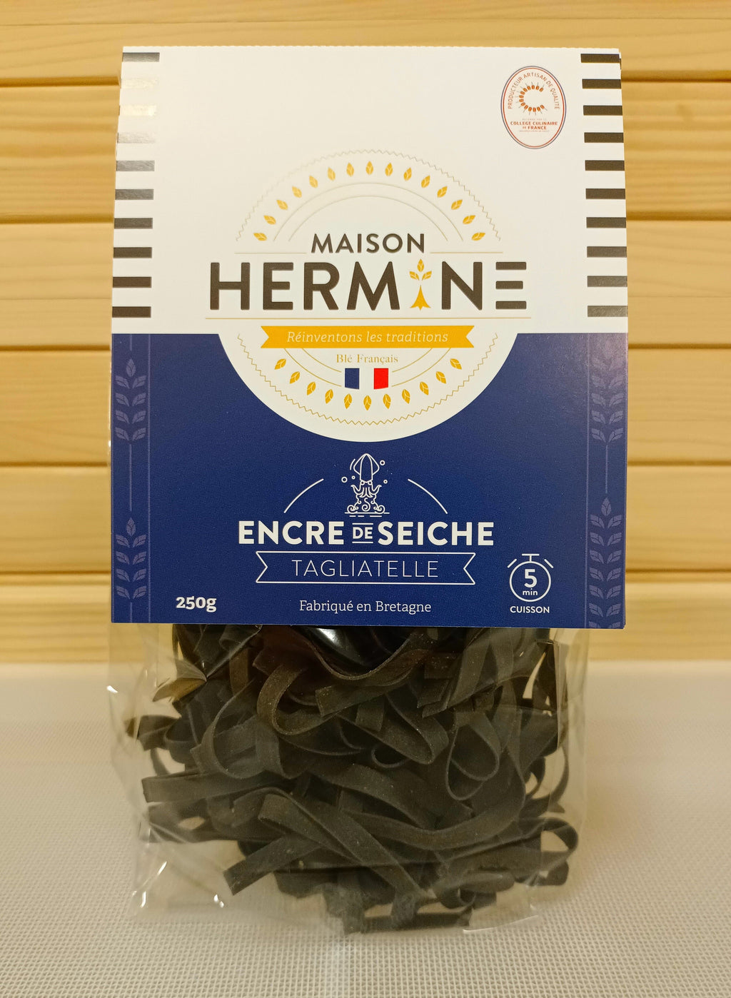 Tagliatelle Encre de Seiche 250 g - Maison Hermine