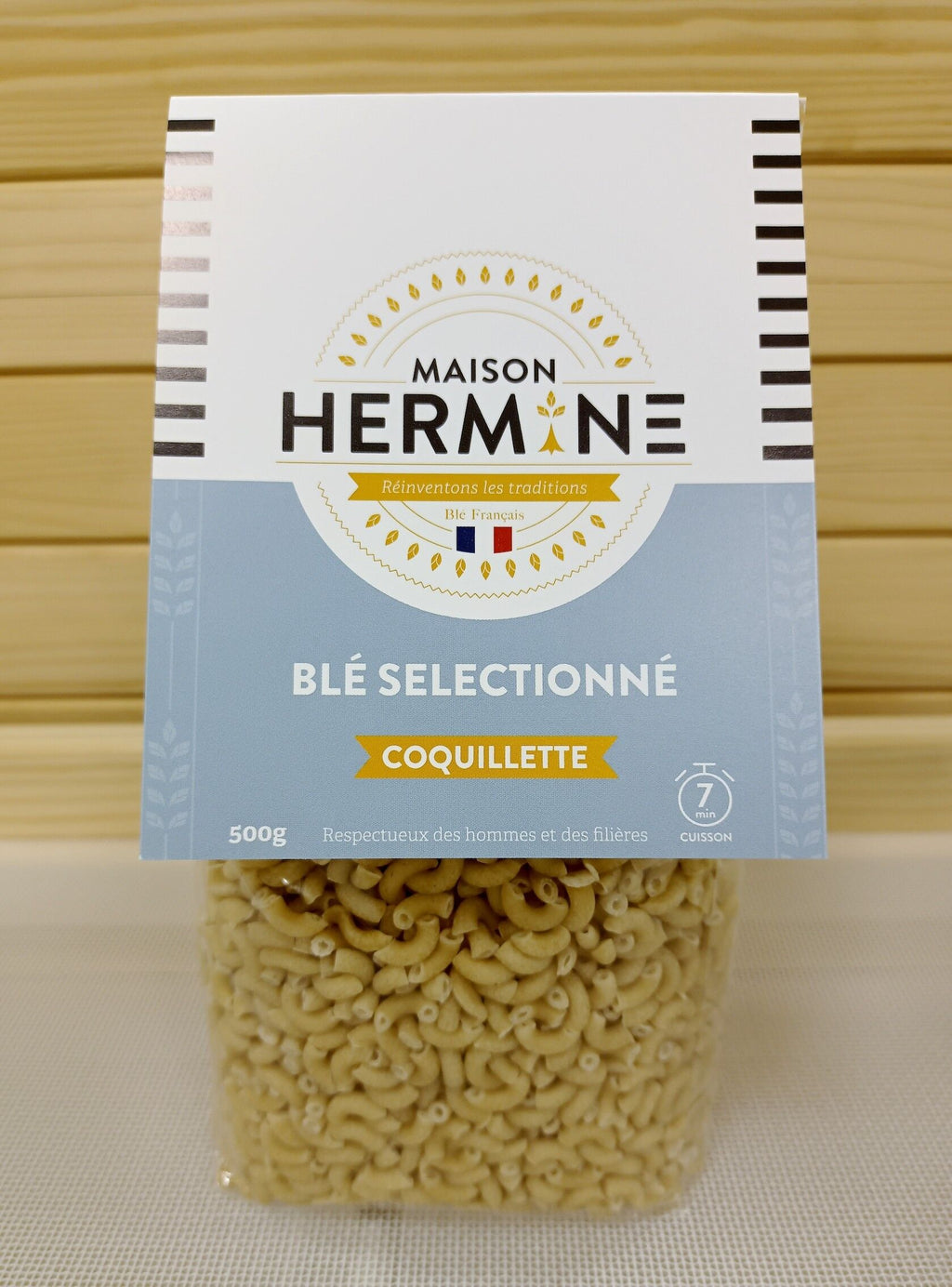 Pasta de concha de trigo seleccionada 500 g - Maison Hermine 
