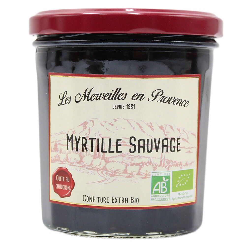 Confiture de Myrtille Sauvage Bio - Les Merveilles en Provence