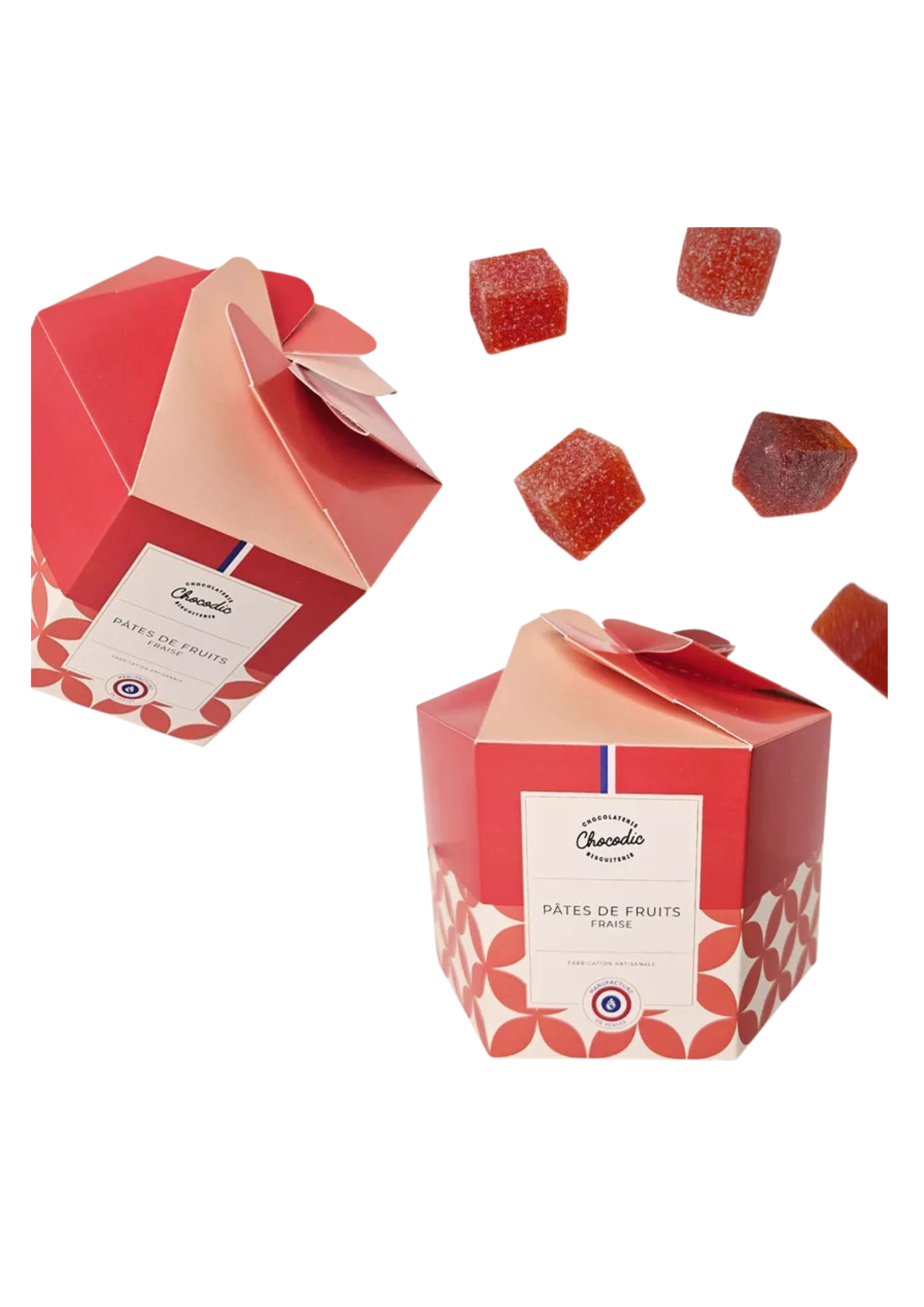 Caja de regalo de pasta de fresa - Chocodic