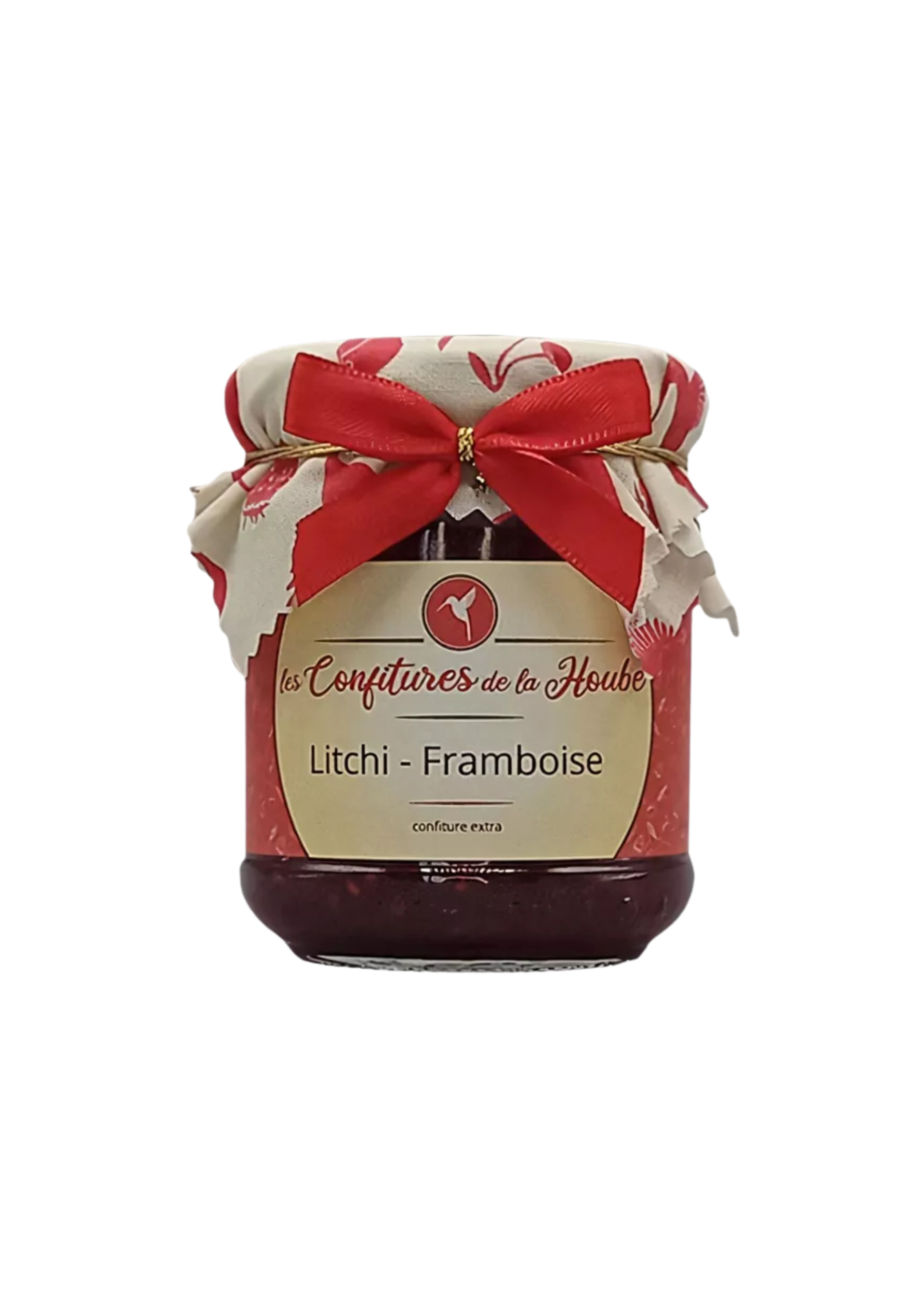 Confiture extra Litchi Framboise 220g- Les Confitures de la Hoube