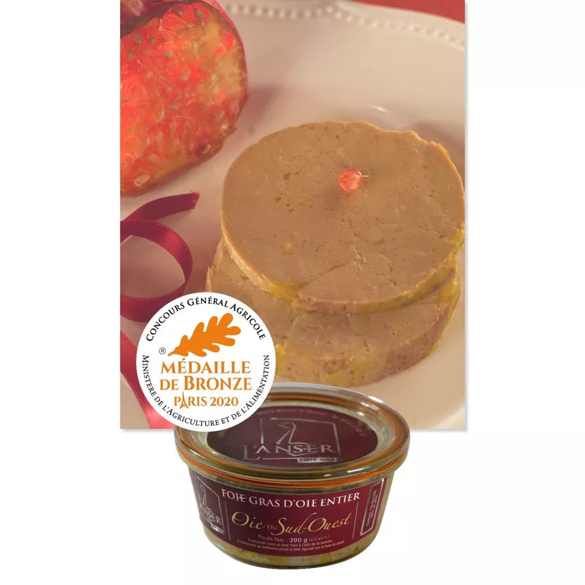 Foie gras d'oie entier 200g - L'Anser