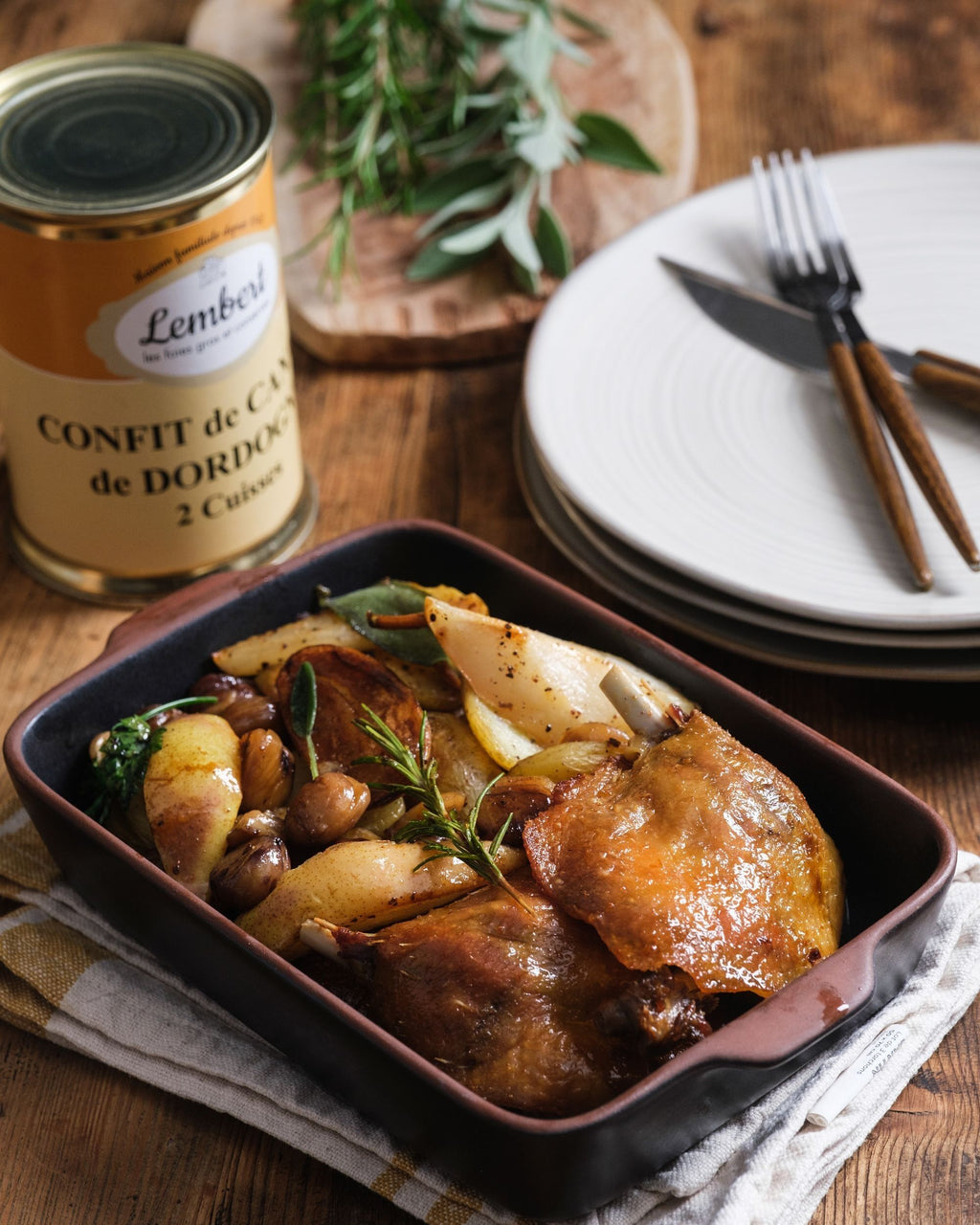 Confits de Canard 4 cuisses 1400g - Maison Lembert