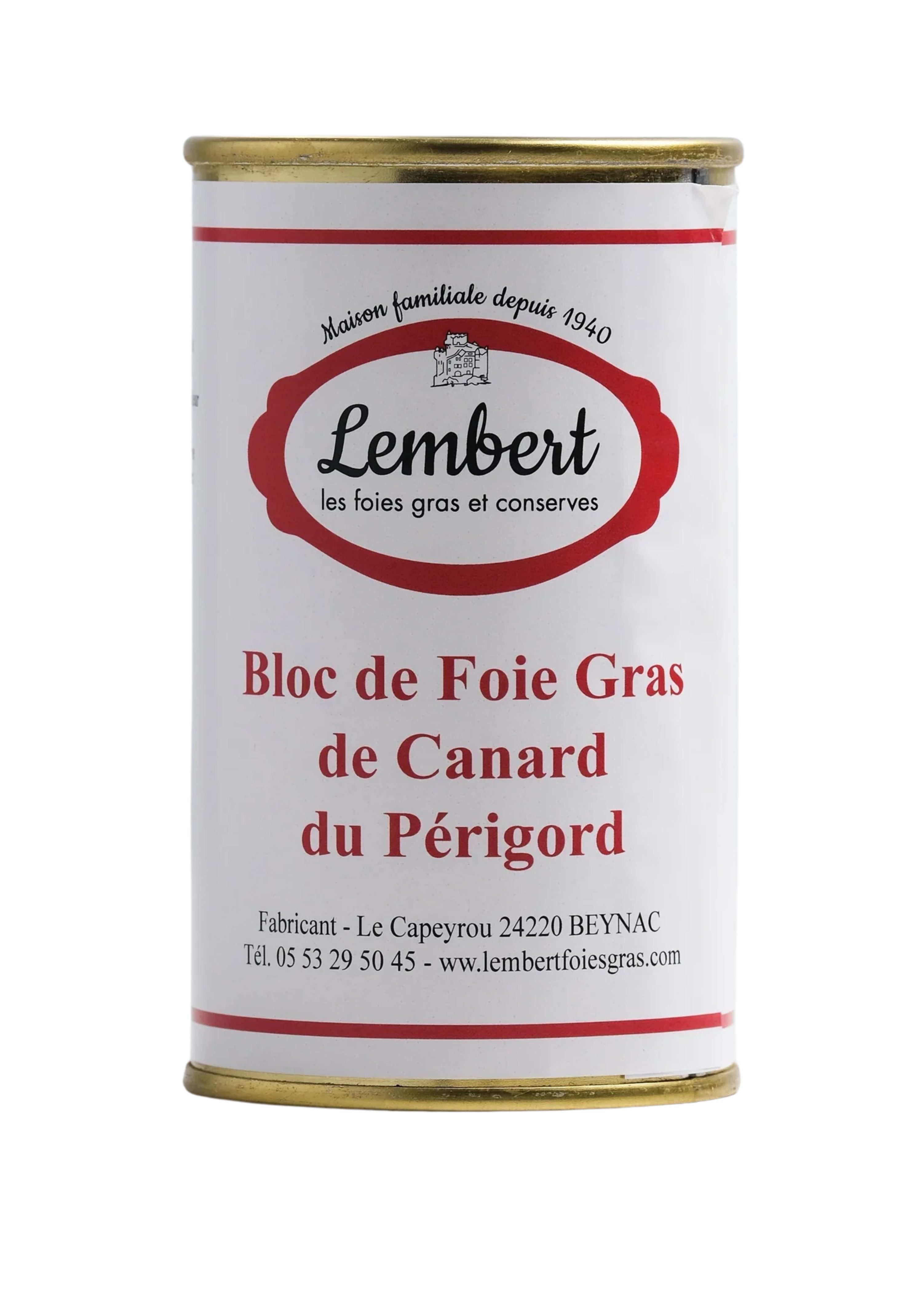 Bloque de foie gras de pato 180 g - Maison Lembert 