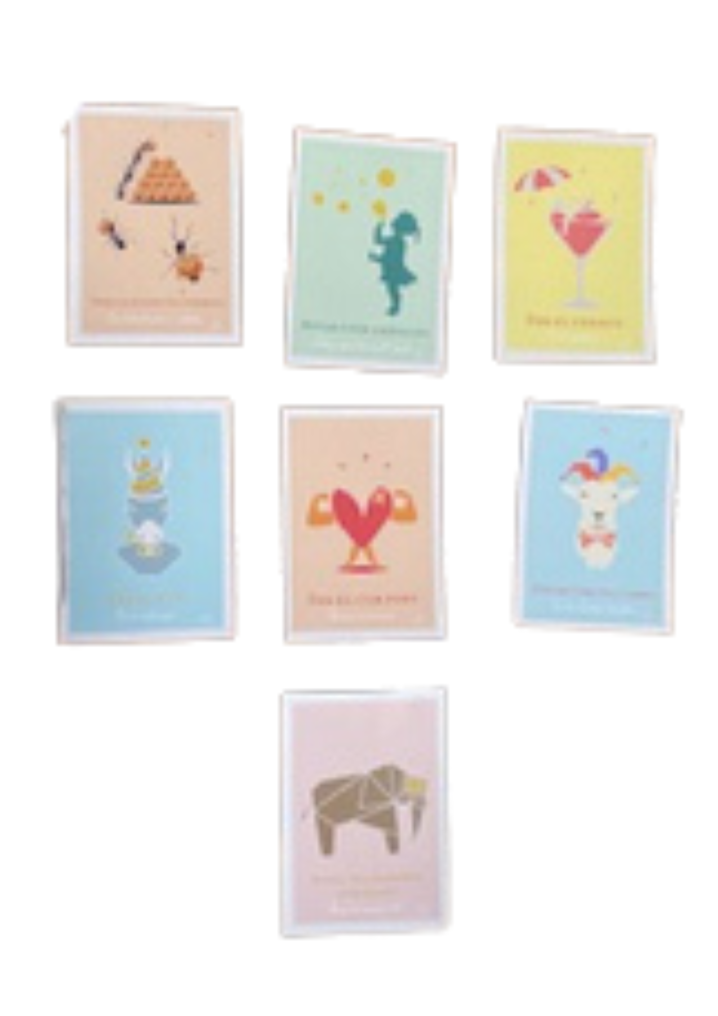 Petites cartes expressions CAT - Bulles - Little Bourricot