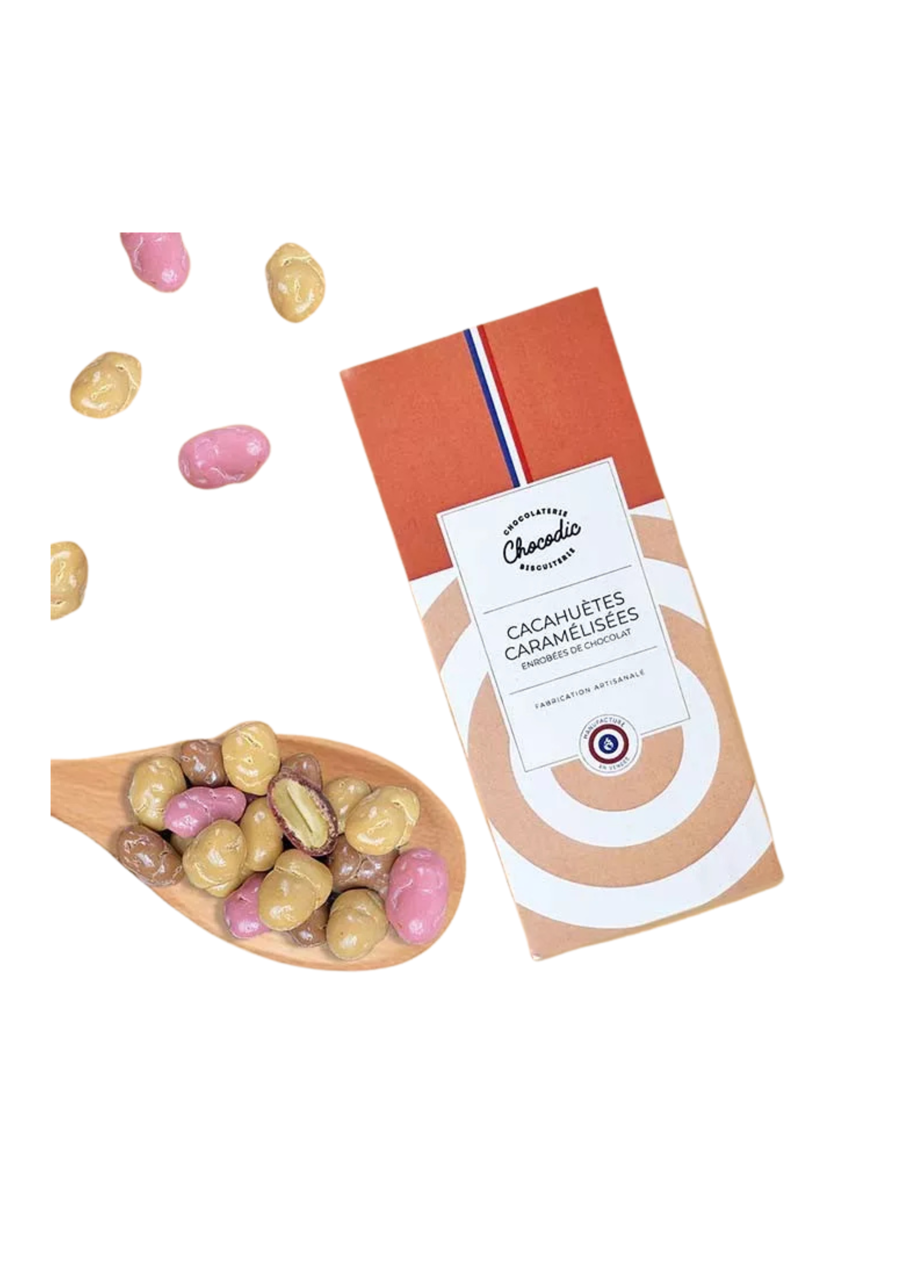 Mini pack de cacahuetes caramelizados cubiertos de chocolate - Chocodic