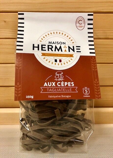 Tagliatelles aux Cèpes 250 g - Maison Hermine