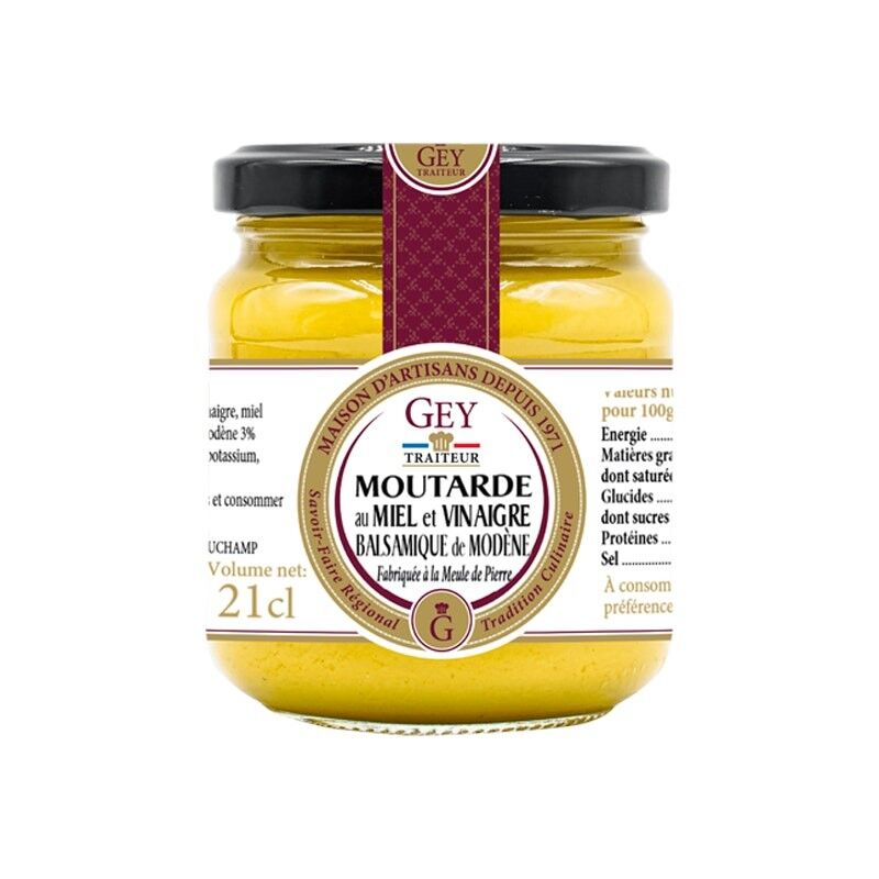 Moutarde Miel Vinaigre Balsamique - Maison Raoul GEY