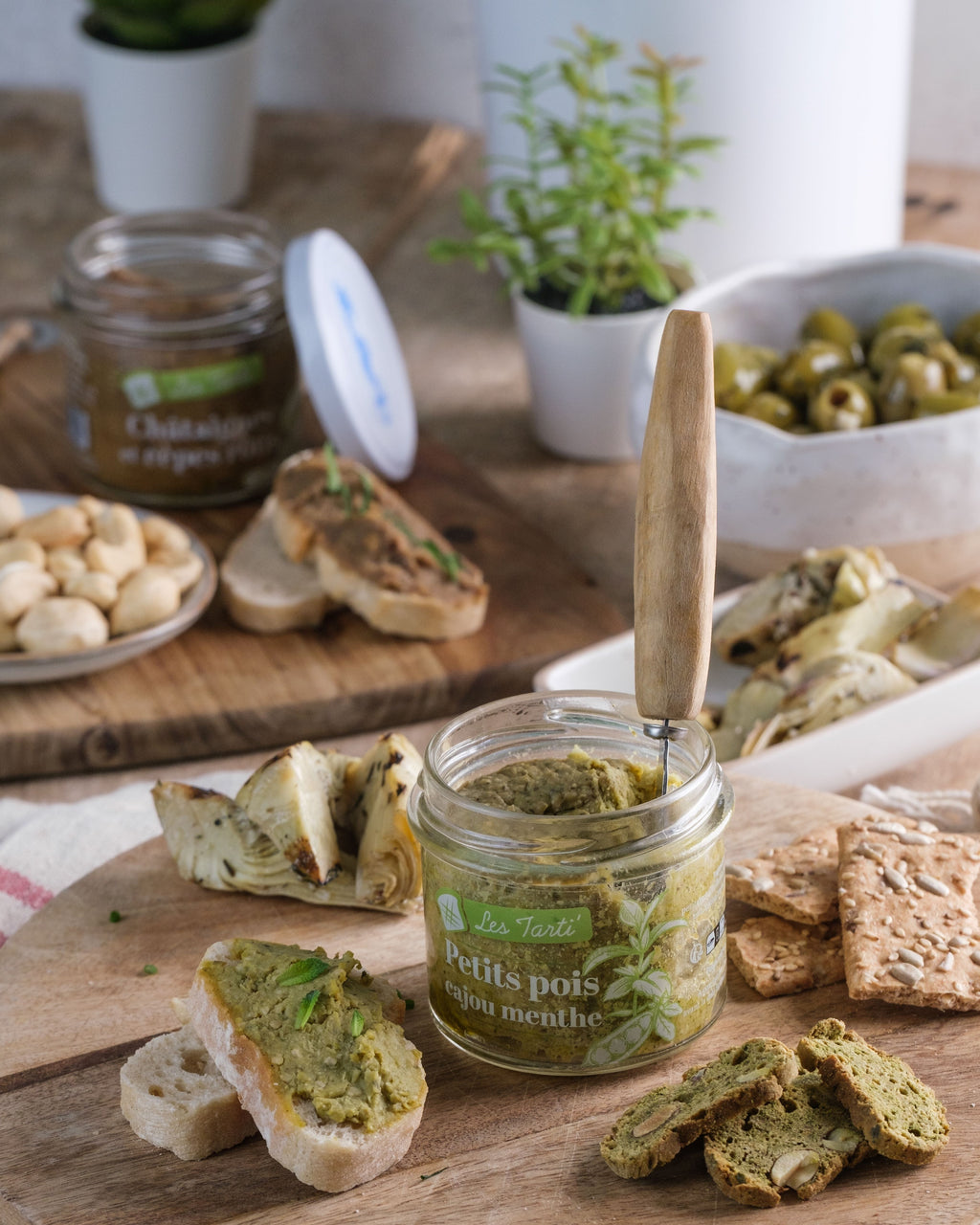 Crema de guisantes, anacardos y menta - Maison Lembert 