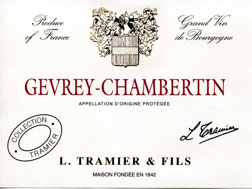 Gevrey Chambertin- Vin Rouge l Domaine Tramier