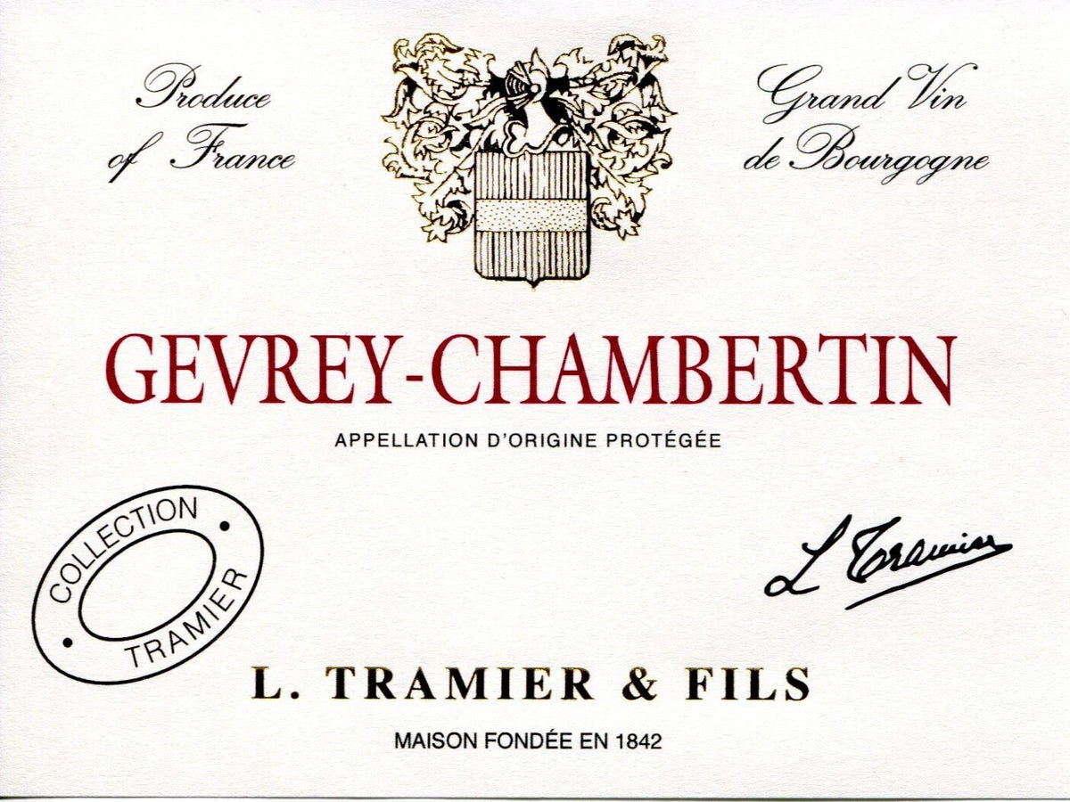 Gevrey Chambertin- Vin Rouge l Domaine Tramier