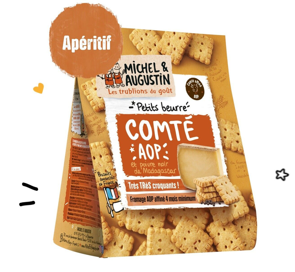 Petits beurre apéritifs Comté AOP 100g - Michel et Augustin