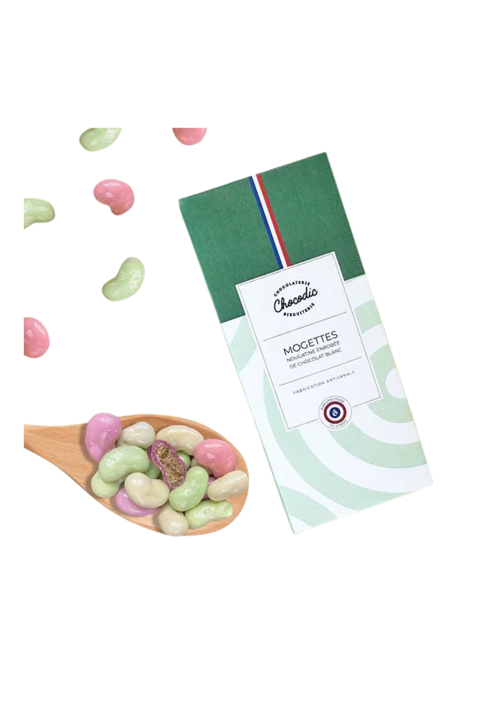 Paquete Mini Mogettes - centro de turrón recubierto de chocolate - Chocodic