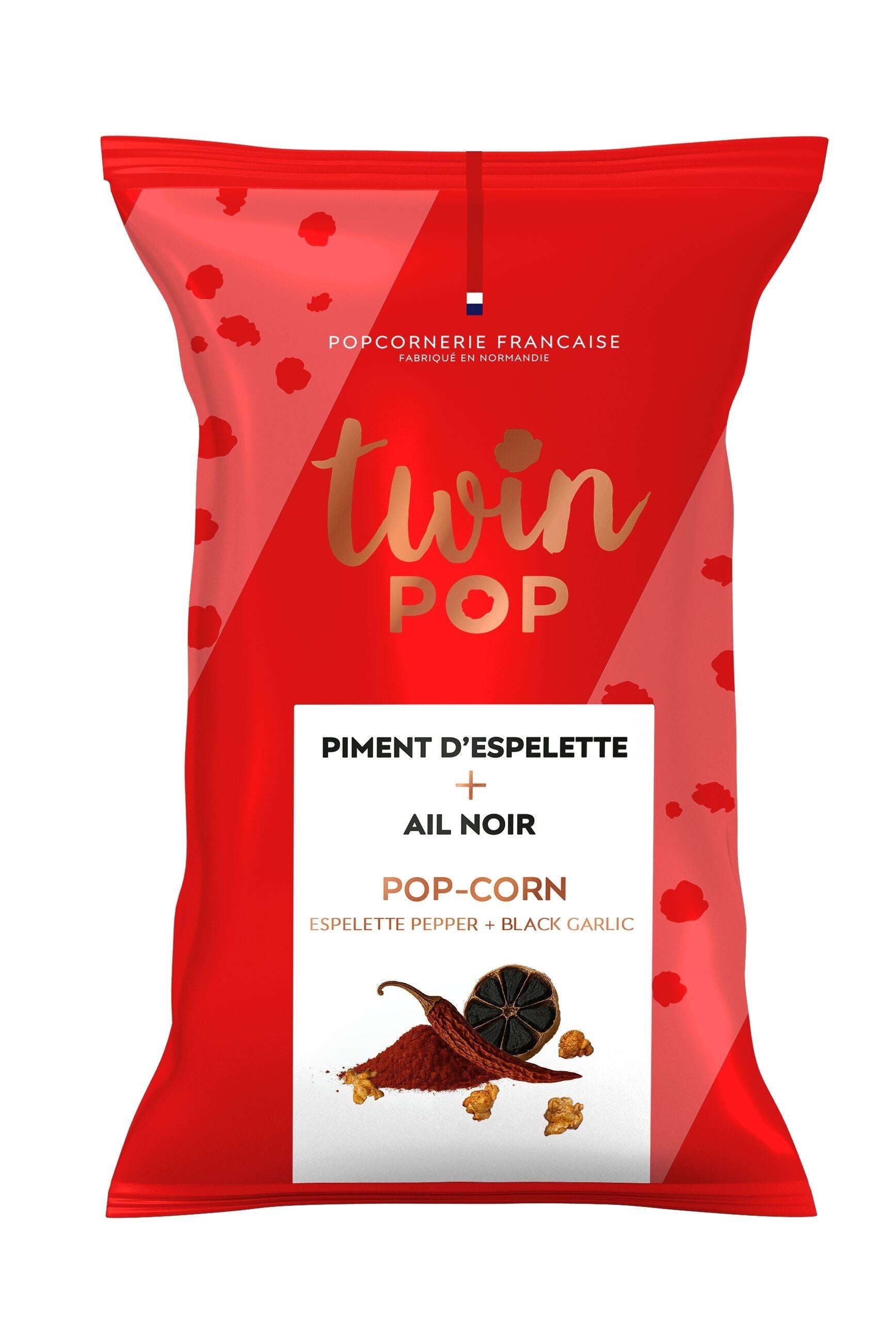 Palomitas - Tamaño grande - Pimiento de Espelette y ajo negro 100g - Twin Pop