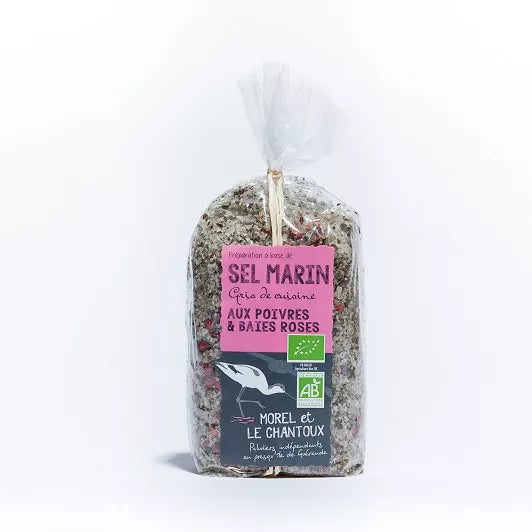 Sal de Guérande IGP con pimienta y pimienta rosa - L'Atelier du Sel - Morel y Le Chantoux