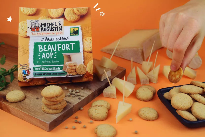 Galletas de mantequilla saladas Beaufort AOP 100 g - Michel et Augustin