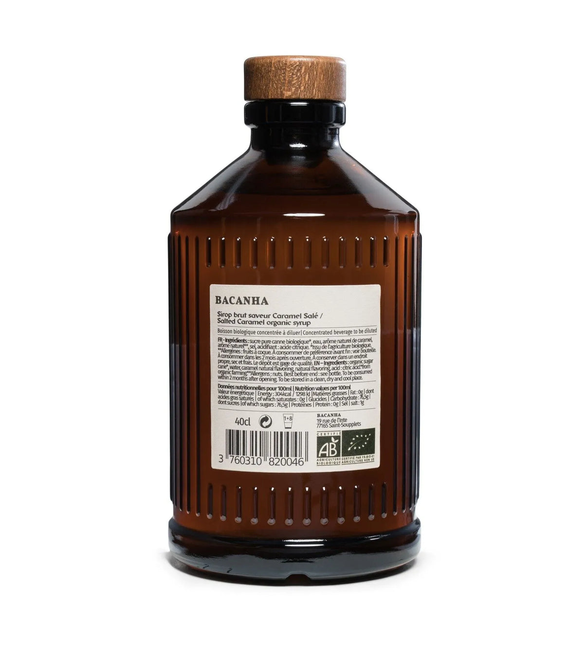 Sirop Brut de Caramel Salé Bio - Bacanha