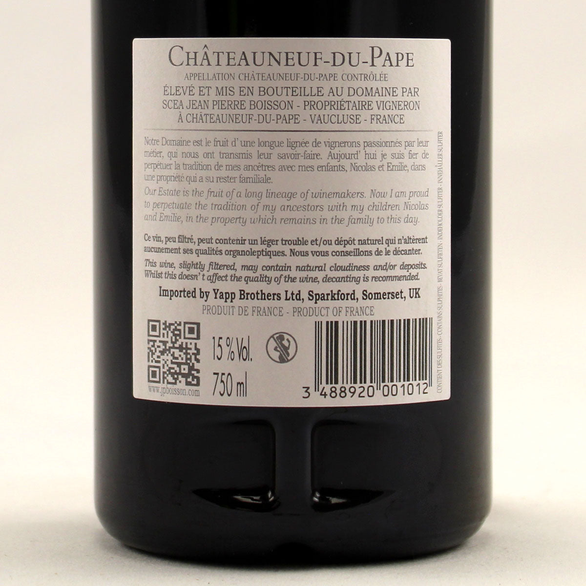 Châteauneuf-du-Pape AOP 2023 l Domaine du Père Caboche