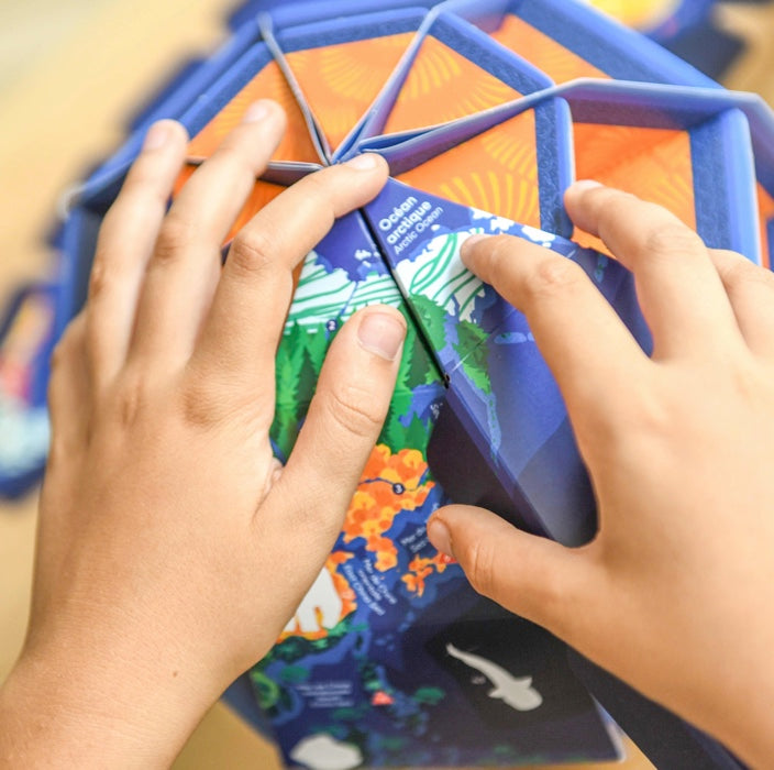 Globe à construire Notre Planète - Poppik