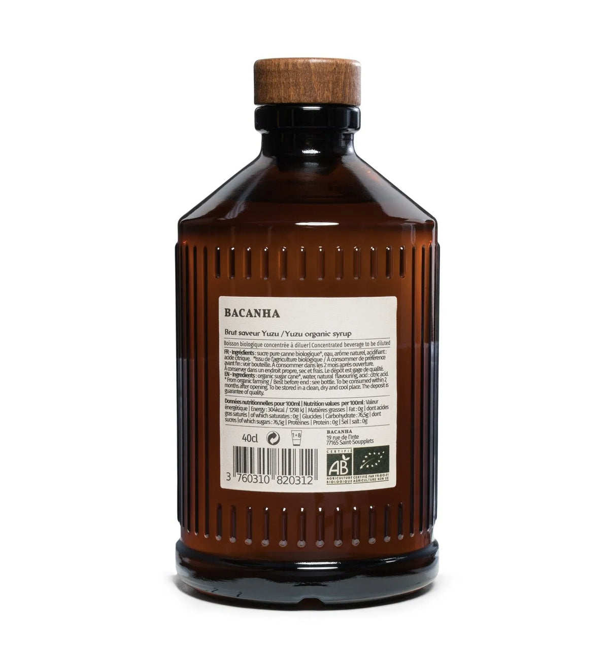 Sirop Brut de Yuzu Bio - Bacanha