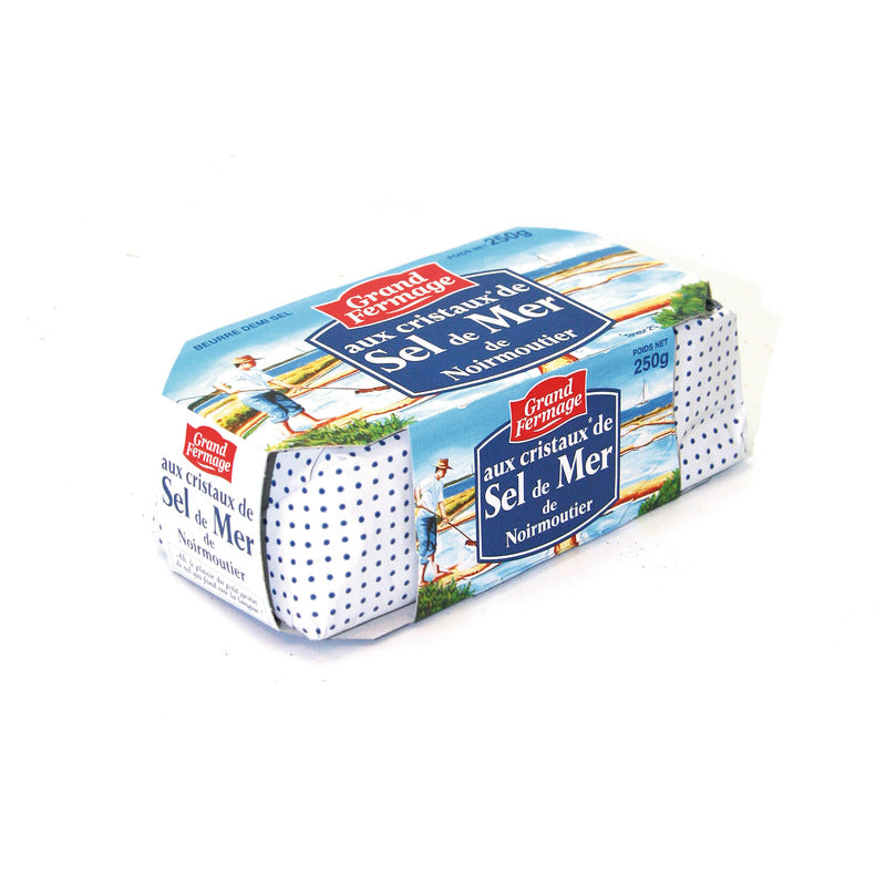 Beurre aux cristaux de Sel de Mer de Noirmoutier 250g - Grand Fermage