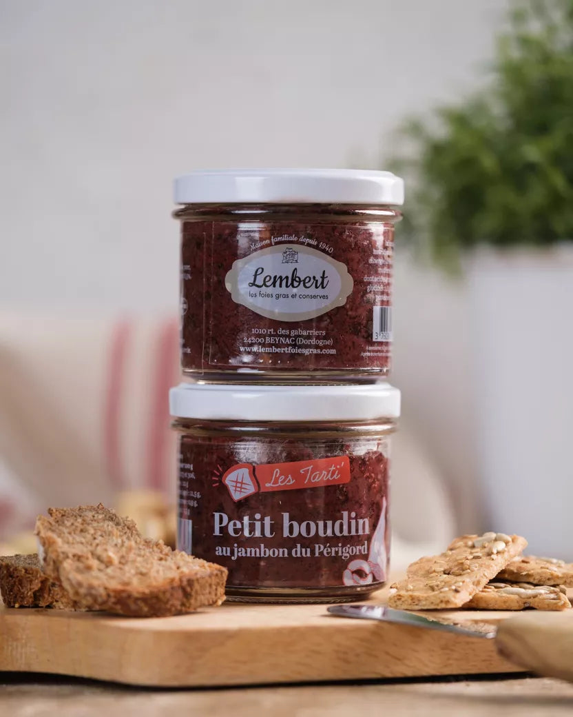 Morcilla untable y jamón curado del Périgord - Maison Lembert 