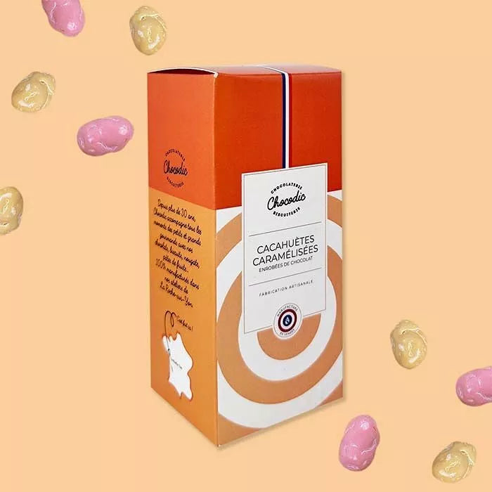 Mini pack de cacahuetes caramelizados cubiertos de chocolate - Chocodic