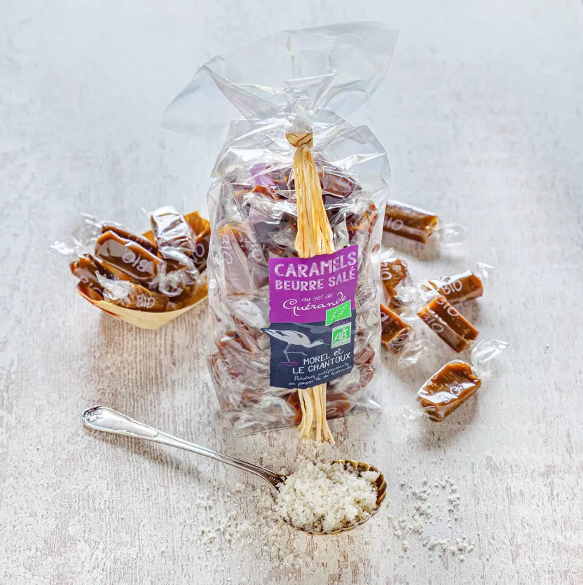Caramels bio au beurre salé 300 g - L'Atelier du Sel- Morel et Le Chantoux