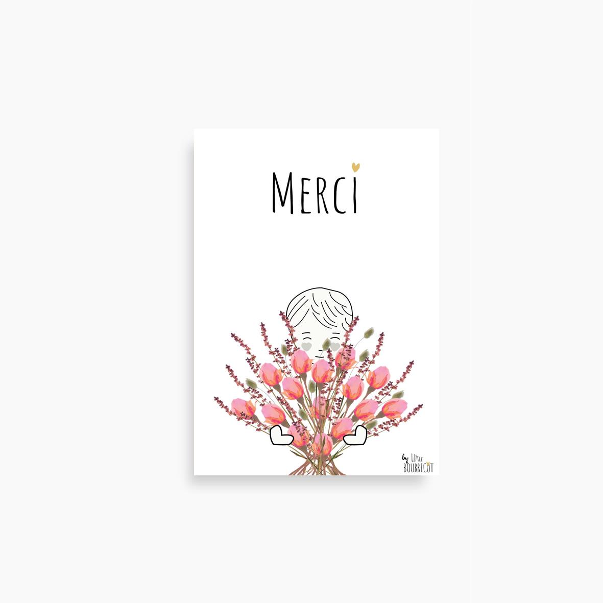 Petites cartes expressions "Merci"- Little Bourricot