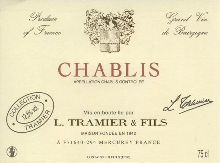 Chablis - Vin blanc l Domaine Tramier