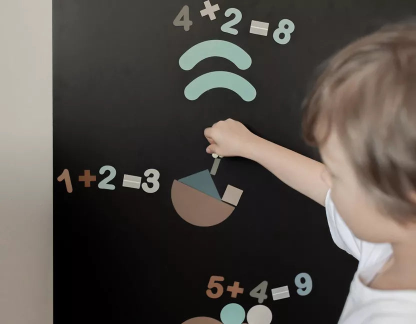 100 Chiffres Magnétiques bleu caramel - Ferflex