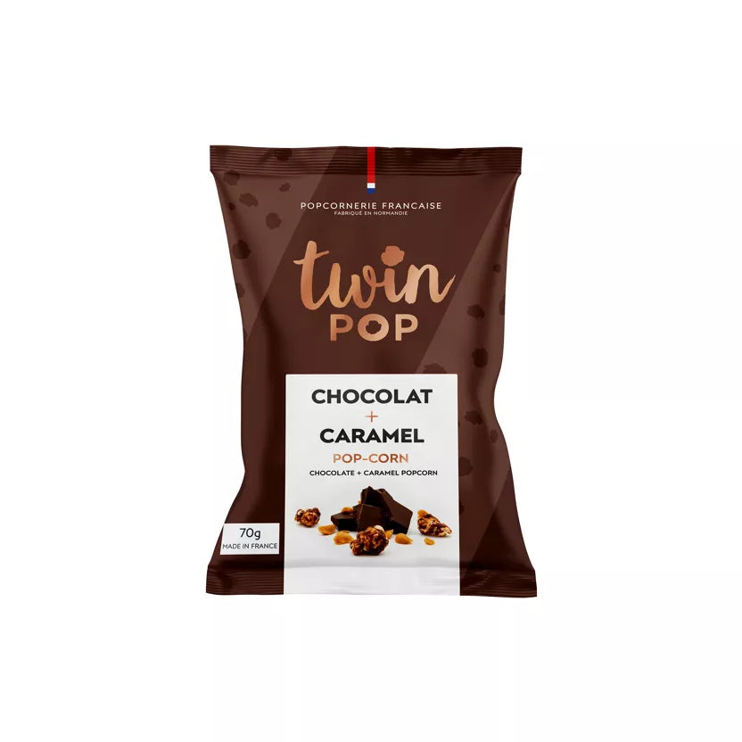 Pop Corn- Chocolat et Caramel 70g - Twin Pop