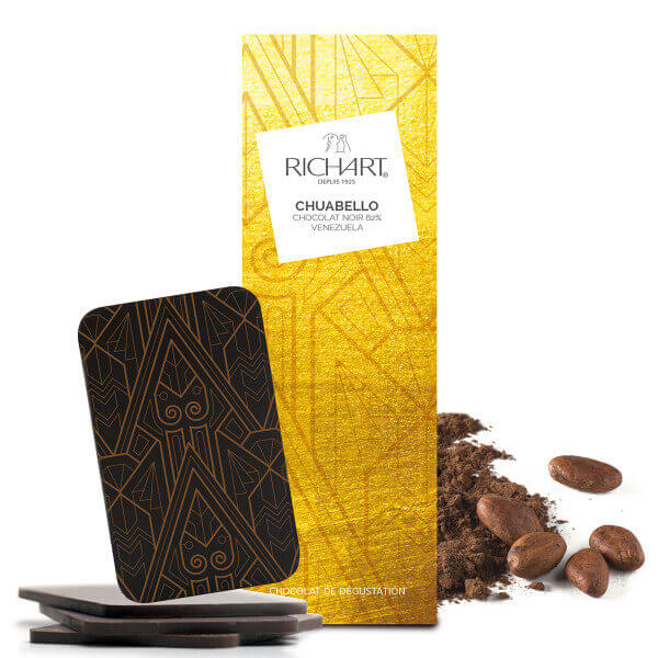 Tablette de Chocolat Noir 82% Chuabello Dégustation - Chocolatier Richart