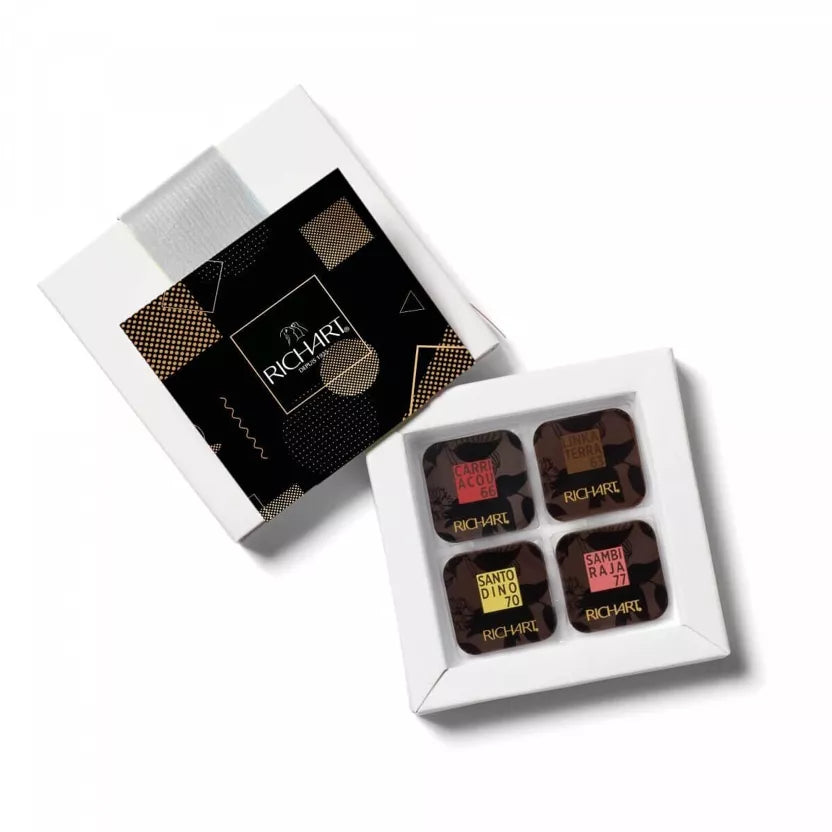 Coffret Palet Dégustation Noir 16 pièces- Chocolatier Richart
