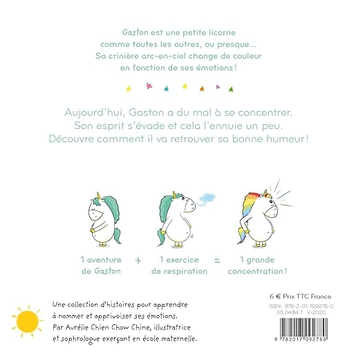 Les émotions de Gaston "Je me concentre" (3+) - Hachettes Enfants