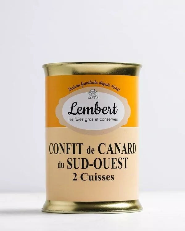 Confits de Canard 2 Cuisses cuisses 760g - Maison Lembert