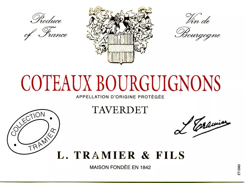 Côteaux Bourguignons - Vin Rouge l Domaine Tramier