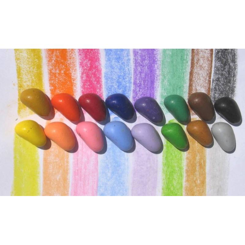 Sac de 16 crayons de couleurs (3+) - Crayons Rocks