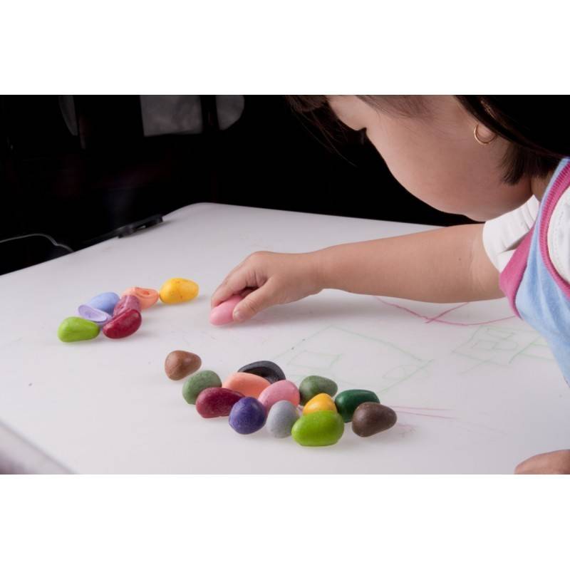 Sac de 8 crayons de couleurs (3+) - Crayons Rocks