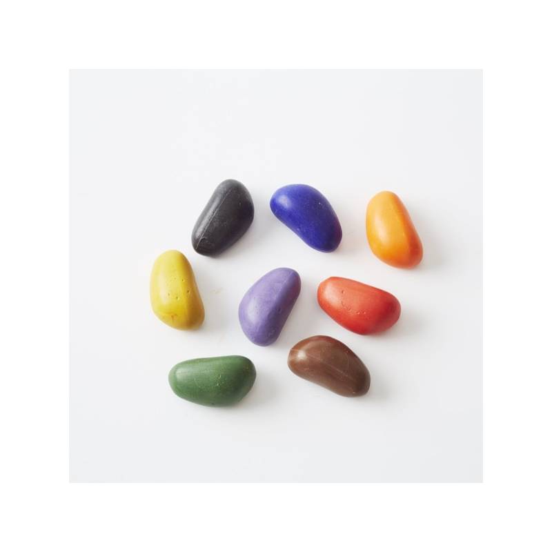 Sac de 8 crayons de couleurs (3+) - Crayons Rocks