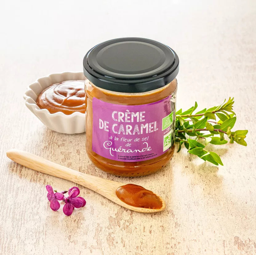 Crème de caramel à la fleur de sel de Guérande- L'Atelier du Sel- Morel et Le Chantoux