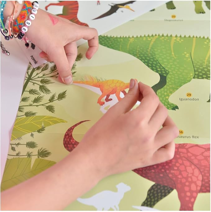 Póster de pegatinas de dinosaurios - Poppik