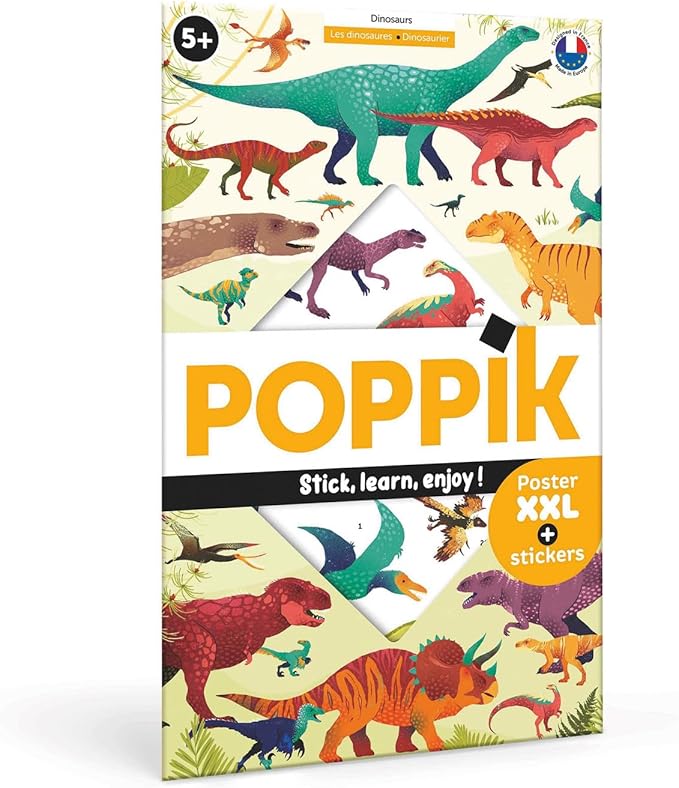 Póster de pegatinas de dinosaurios - Poppik