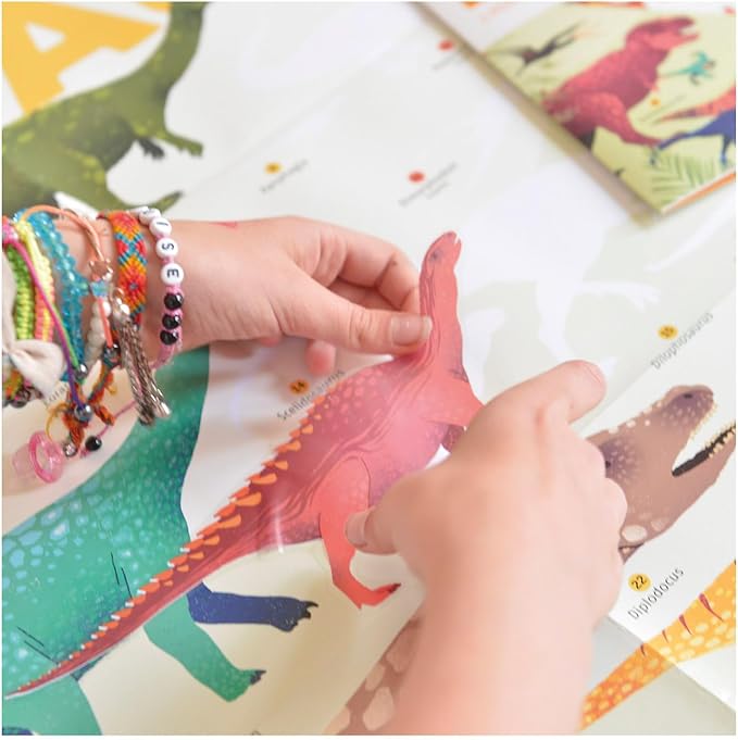 Póster de pegatinas de dinosaurios - Poppik