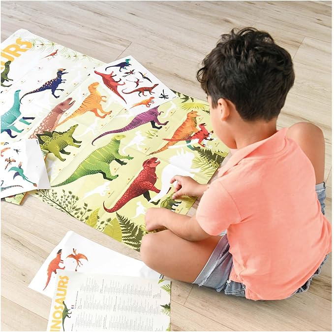 Póster de pegatinas de dinosaurios - Poppik