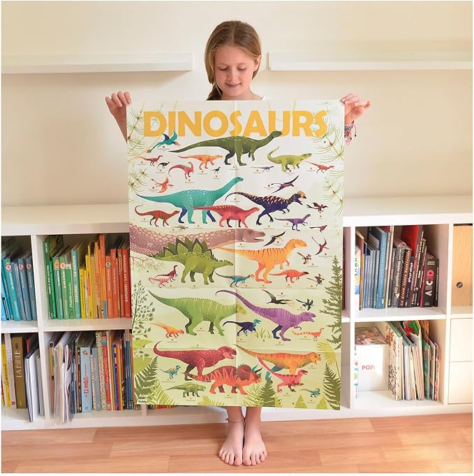 Póster de pegatinas de dinosaurios - Poppik