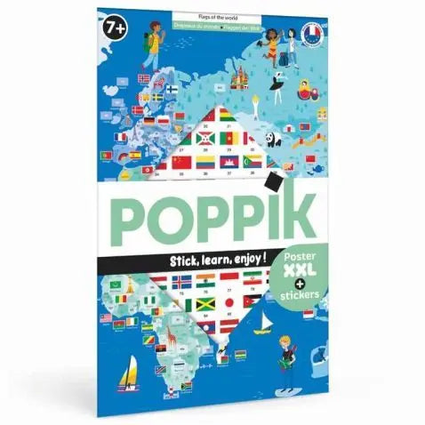 Pósteres adhesivos con la bandera de Poppik - Poppik