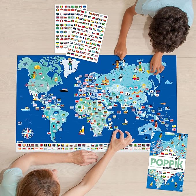 Pósteres adhesivos con la bandera de Poppik - Poppik