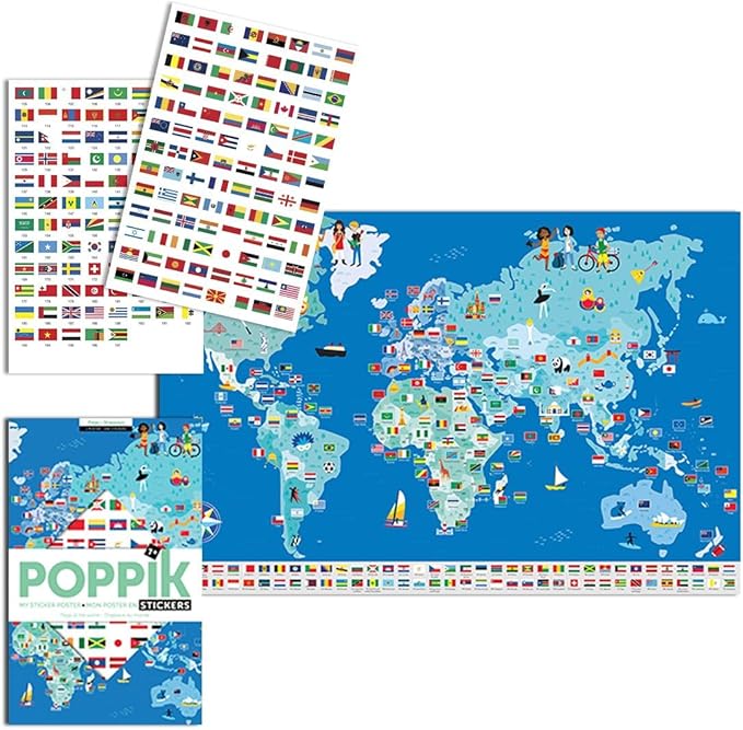 Pósteres adhesivos con la bandera de Poppik - Poppik