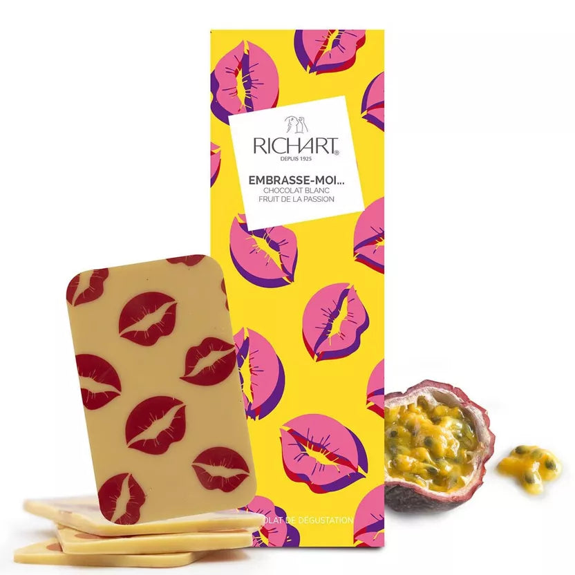 Degustación de barras de chocolate Kiss Me - Richart Chocolatier
